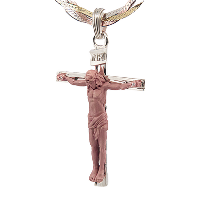 "Micro Crucifix" - Cross - Pendant - Diamonds