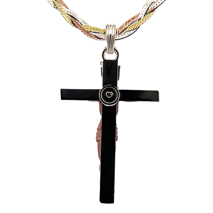 "Micro Crucifix" - Cross - Pendant - Diamonds