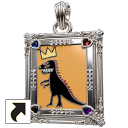 Jean-Michel Basquiat Pez Dispenser Gallery Pendant
