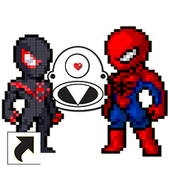 The Spider-Man Dual Identity Diamond Stud Earrings
